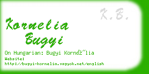 kornelia bugyi business card